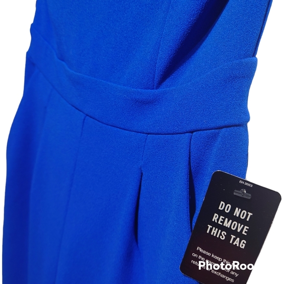 Express Pants & Jumpsuits Express Cobalt Blue Strapless Pant Suit Poshmark